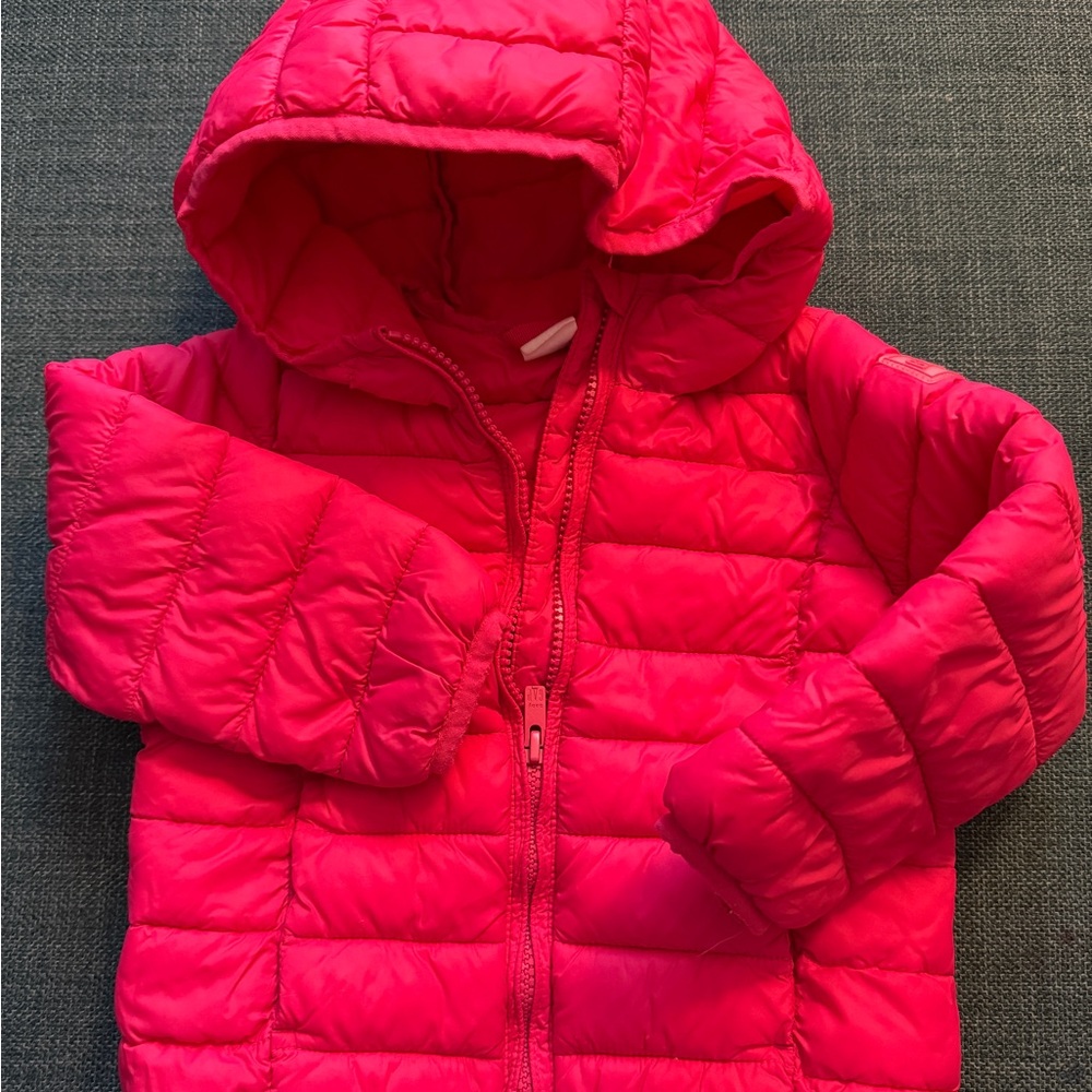 GAP Kids Puffer Jacket - Bright Pink